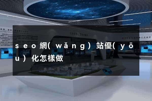 seo網(wǎng)站優(yōu)化怎樣做