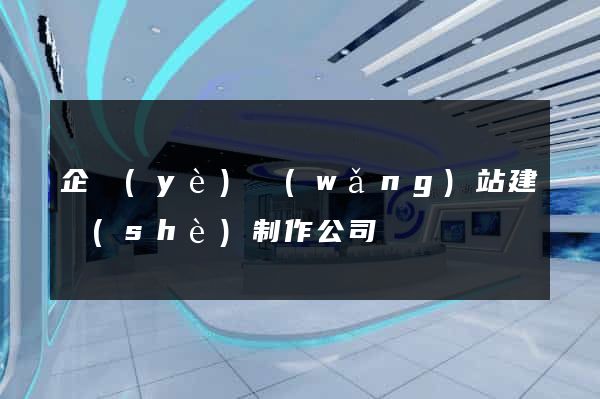 企業(yè)網(wǎng)站建設(shè)制作公司