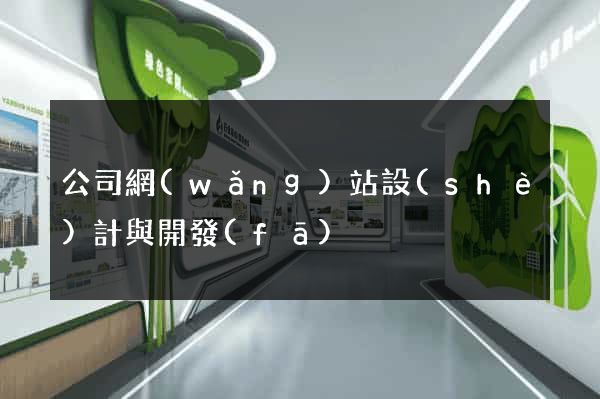 公司網(wǎng)站設(shè)計與開發(fā)