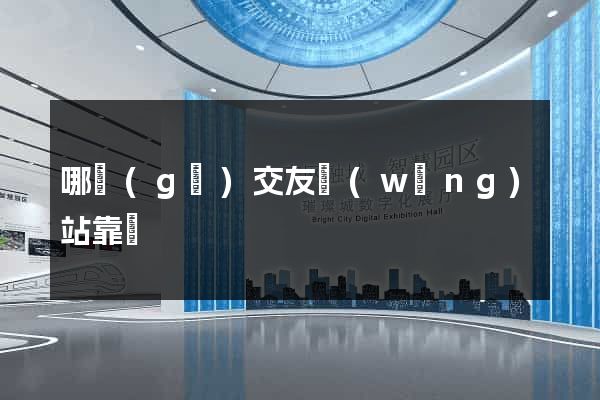 哪個(gè)交友網(wǎng)站靠譜