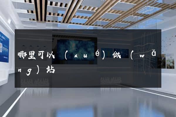 哪里可以學(xué)做網(wǎng)站