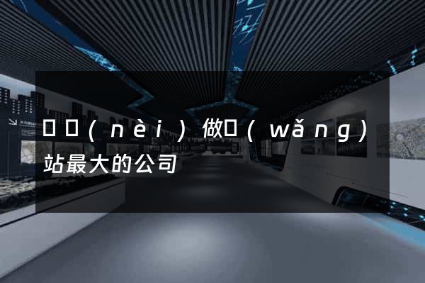 國內(nèi)做網(wǎng)站最大的公司