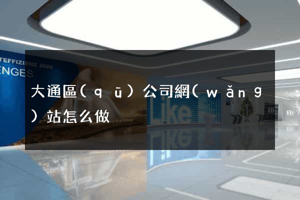 大通區(qū)公司網(wǎng)站怎么做