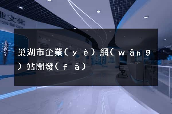 巢湖市企業(yè)網(wǎng)站開發(fā)