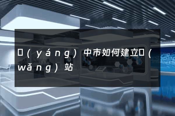 揚(yáng)中市如何建立網(wǎng)站