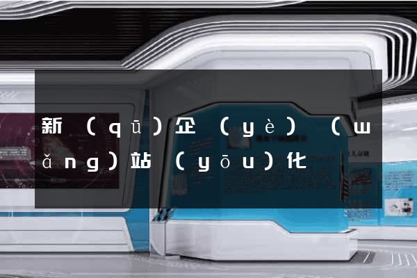 新區(qū)企業(yè)網(wǎng)站優(yōu)化