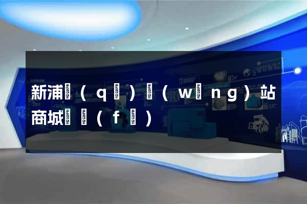 新浦區(qū)網(wǎng)站商城開發(fā)