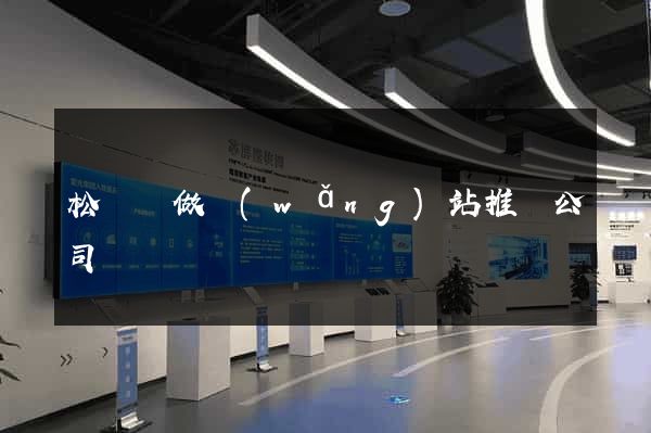 松陽縣做網(wǎng)站推廣公司