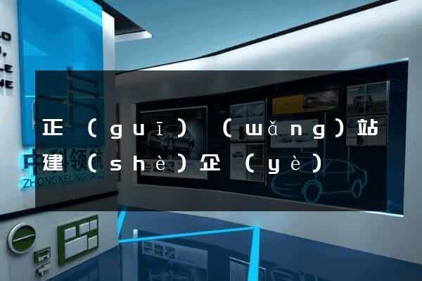 正規(guī)網(wǎng)站建設(shè)企業(yè)