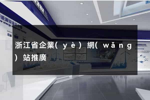 浙江省企業(yè)網(wǎng)站推廣