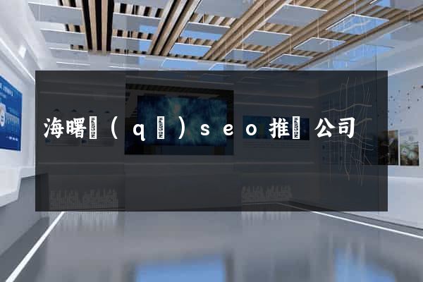 海曙區(qū)seo推廣公司
