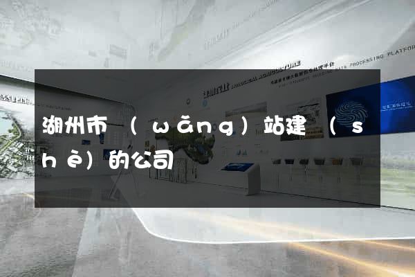 湖州市網(wǎng)站建設(shè)的公司