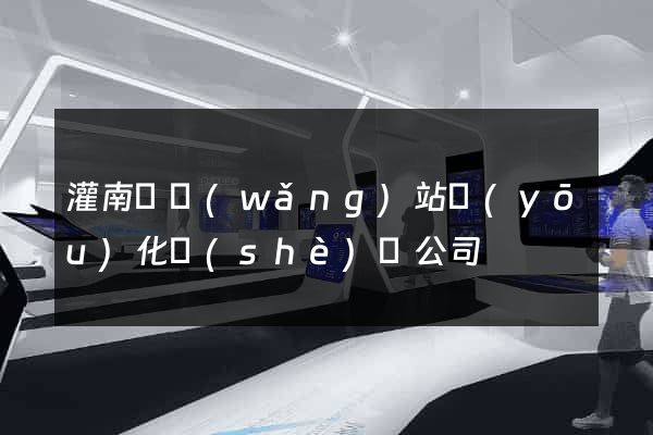 灌南縣網(wǎng)站優(yōu)化設(shè)計公司