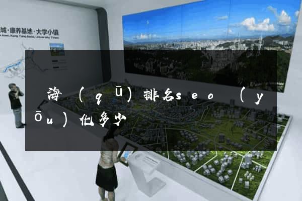 瑤海區(qū)排名seo優(yōu)化多少錢