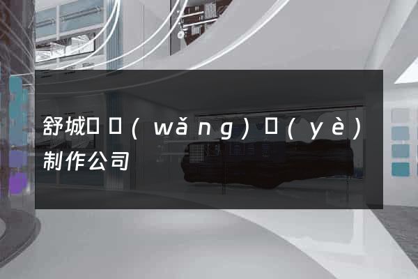 舒城縣網(wǎng)頁(yè)制作公司