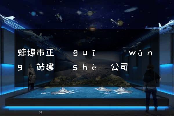蚌埠市正規(guī)網(wǎng)站建設(shè)公司