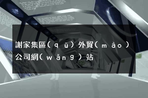 謝家集區(qū)外貿(mào)公司網(wǎng)站