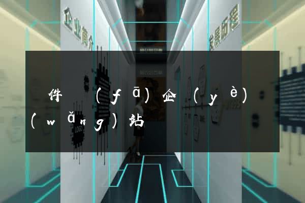 軟件開發(fā)企業(yè)網(wǎng)站