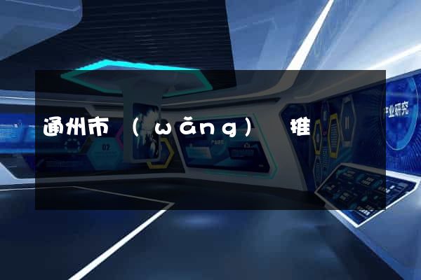 通州市網(wǎng)絡推廣