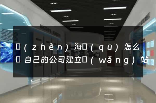 鎮(zhèn)海區(qū)怎么給自己的公司建立網(wǎng)站