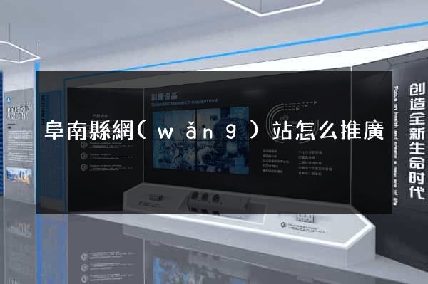 阜南縣網(wǎng)站怎么推廣